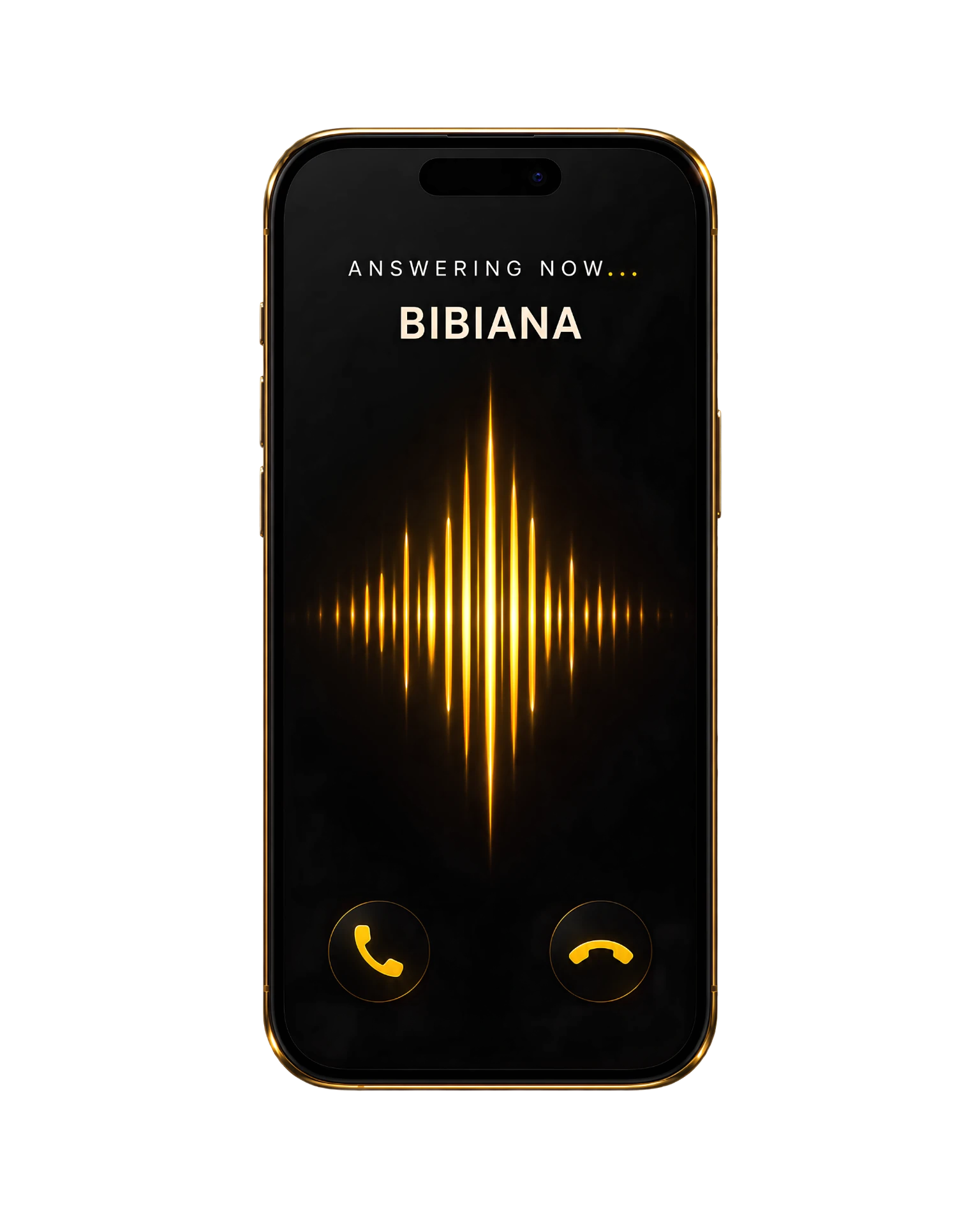 Bibiana phone answering interface
